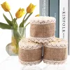 Retro handcrafted linen lace webbing wedding party decorations DIY handcrafted webbing lace trim Specification image